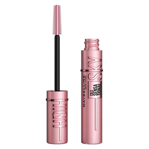 Maybelline Mascara Lash Sensational Sky High Volumizing & Thickening, Eyelash Lengthening, Flake-Free Formula, Washable Mascara Infused with Bamboo Extract, Full Volume Mascara, 01 Black