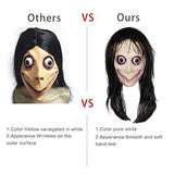 molezu Momo Mask Scary Mask ,Creepy Mask Monster Mask, Horror Costumes Party Rubber latex Mask for Halloween Adult