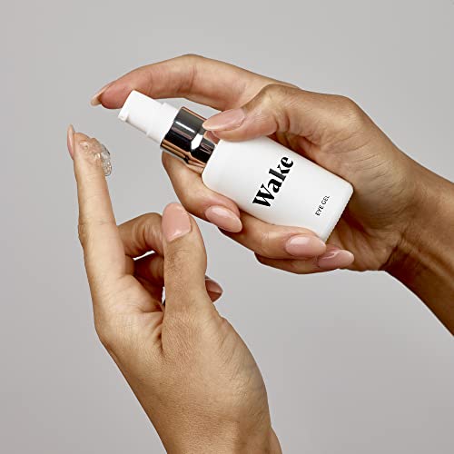Wake Skincare Eye Gel - Hydrating Eye Serum for Tired Puffy Eyes, Dark Circles, Eye Bags, Under Eyes, Crows Feet and Wrinkles, Sensitive Skin – Aloe Vera – Collagen - 30ml Anti Ageing Eye Cream