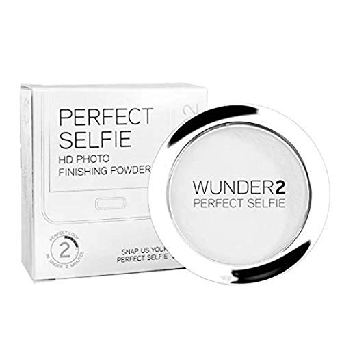 Wunder2 PERFECT SELFIE Makeup Setting Powder Translucent HD Photo Finishing Pressed Compact Face Powder Mattifies Skin, Matte