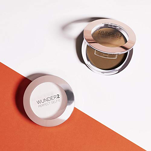 Wunder2 PERFECT SELFIE Makeup Setting Powder Translucent HD Photo Finishing Pressed Compact Face Powder Mattifies Skin, Matte