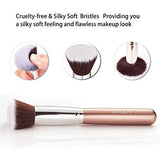 PHOERA 30ml Foundation Liquid Full Coverage 24HR Matte Oil Control Concealer (Nude & Buff Beige) with 6ml Makeup Face Primer & Kabuki Foundation Brush Flat Top