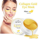 24K Gold Under Eye Treatment Masks,Eye Masks for Dark Circles,Anti Wrinkle Treatment,Under Eye Gel Pads,Eye Mask for Puffy Eyes, Skincare,Hydrating | 60 Pieces/30 Pairs
