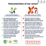 Big 2.11oz. ORGANIC Advanced Vitamin C Serum and Hyaluronic Acid for Face, Eye Contour. Serum Vitamin C with Anti-Aging and Wrinkle Ingredients, suitable for Derma Roller. Dermatologically Tested