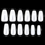 Coffin/Ballerina False Nails (Medium Opaque)