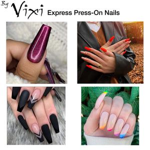 Oval False Nails (Long Opaque)