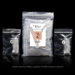 Coffin/Ballerina False Nails (Short Clear)