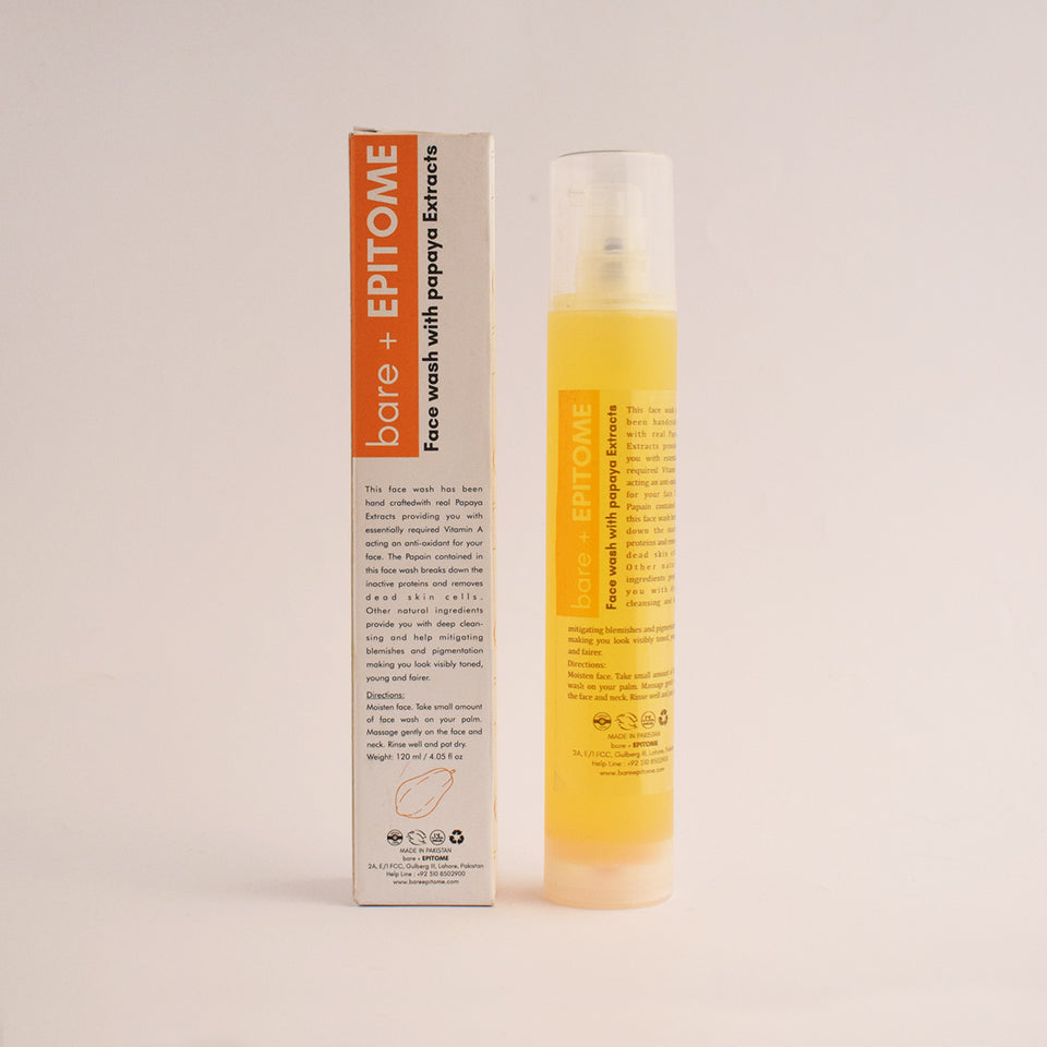 FACE WASH WITH PAPAYA