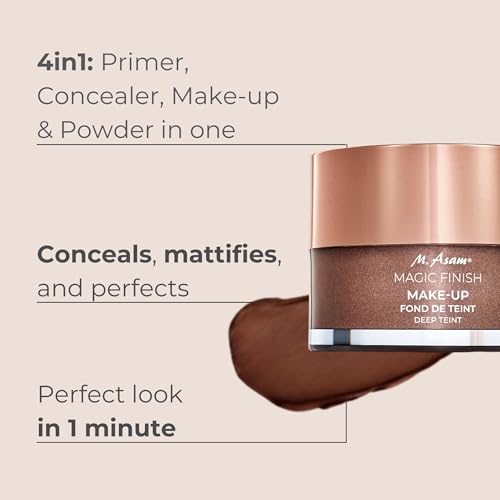 M. Asam Magic Finish Make-Up Mousse Classic (1.01 Fl Oz) – 4in1 Primer, Foundation, Concealer & Powder With Buildable Coverage, Hides Redness And Dark Spots, Vegan, For Light To Medium Skin Tones