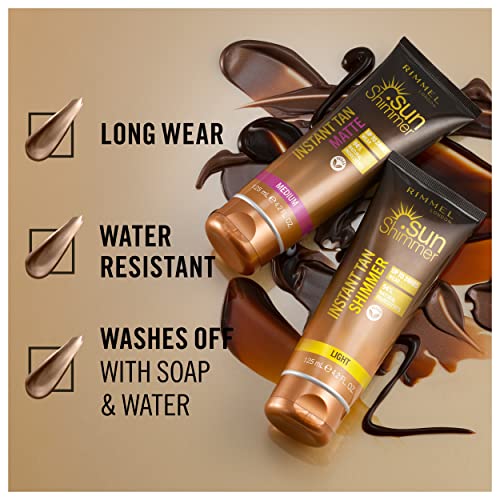 Rimmel Sunshimmer Water Resistant Instant Tan Wash Off Shimmer