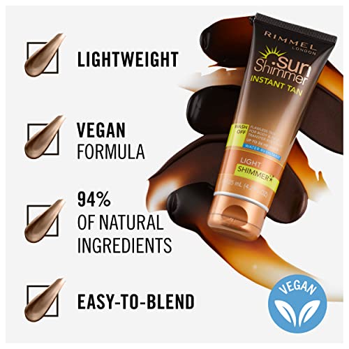 Rimmel Sunshimmer Water Resistant Instant Tan Wash Off Shimmer