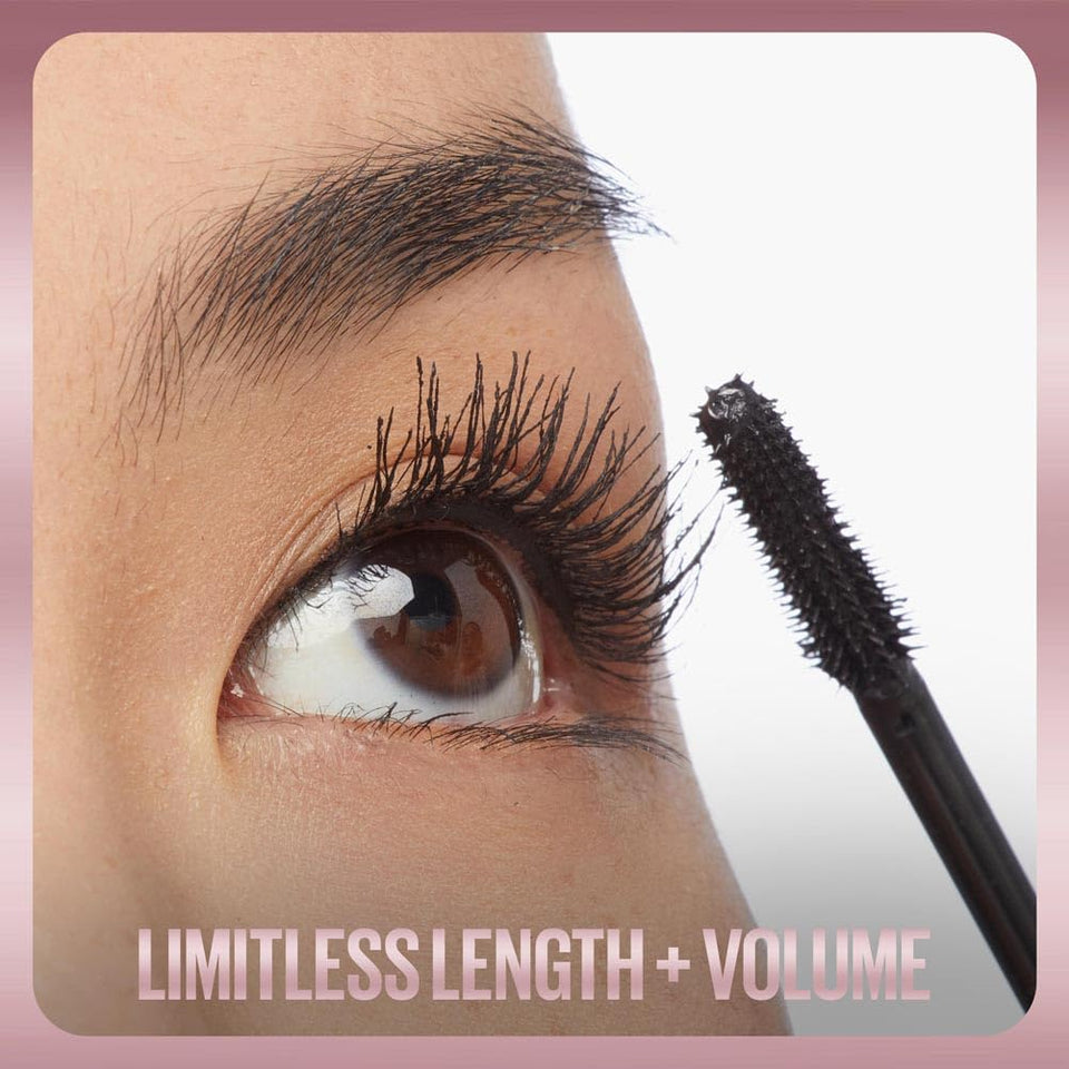 Maybelline Mascara Lash Sensational Sky High Volumizing & Thickening, Eyelash Lengthening, Flake-Free Formula, Washable Mascara Infused with Bamboo Extract, Full Volume Mascara, 01 Black