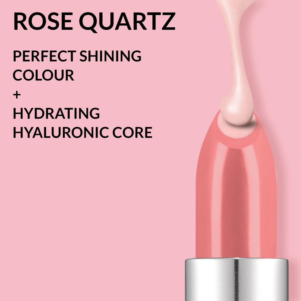 Avon Hydramatic Shine Lipstick 3.6g Hydrating Intense Colour SPF 20 Plumper and Smoother Looking Lips Cruelty Free Hydra Shine Rose Quartz