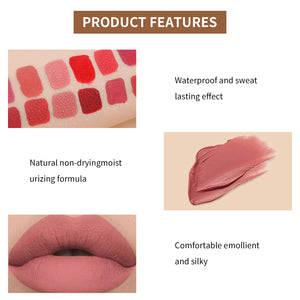 12 Colors Nude Liquid Lipstick Makeup Set Velvet Matte Long-Lasting Waterproof Non-Stick Cup Not Fade Pink Lip Gloss Red Lipstick Makeup Set Gift Kit For Women (Set A)