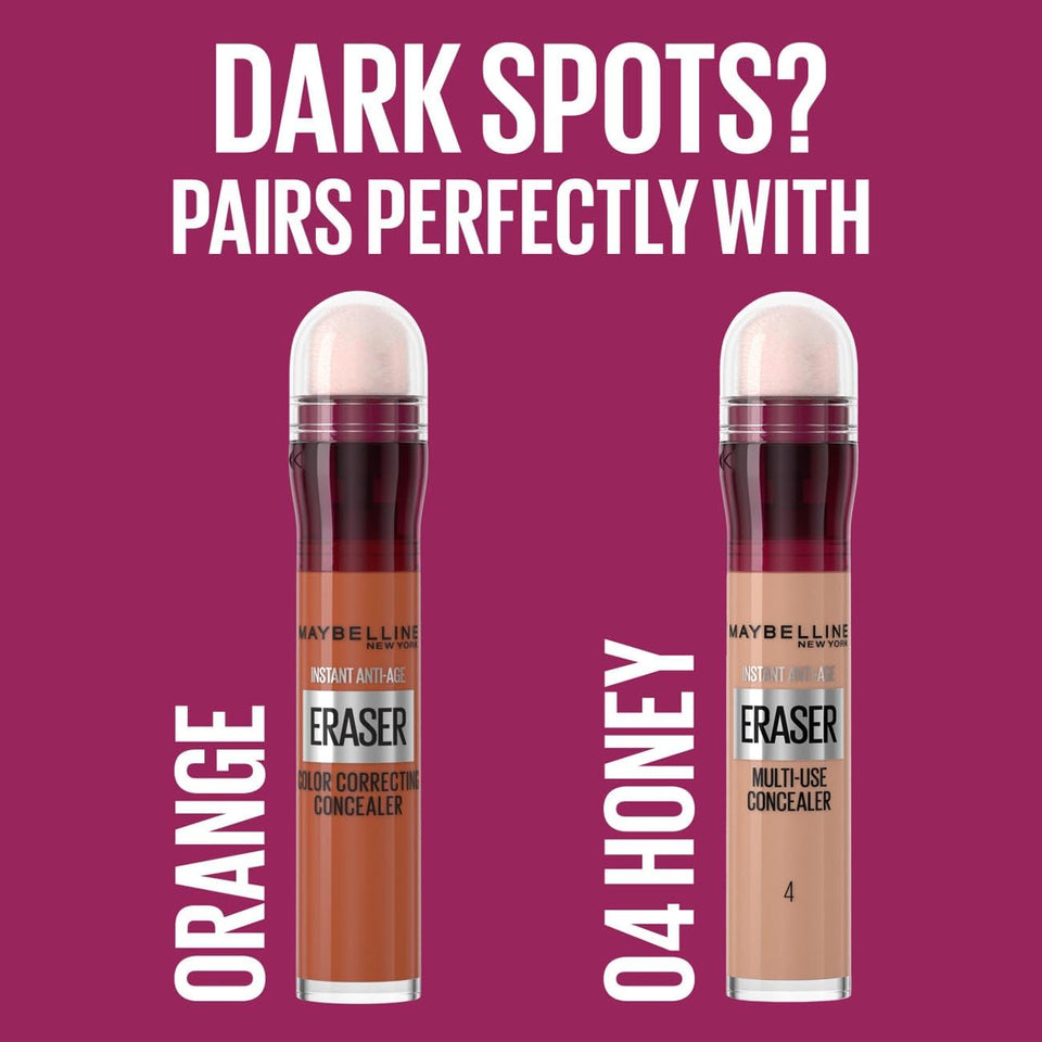 Maybelline Instant Anti Age Eraser Eye Concealer, Dark Circles and Blemish Concealer, Ultra Blendable Formula, 02 Nude