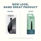 Cliganic Professional Eyebrow Tweezers Slant Tip (Blue) - Precision for Men & Women, Stainless Steel Best for Plucking Chin Facial Hair