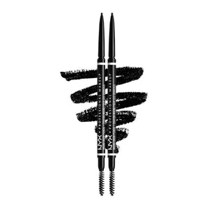 NYX Professional Makeup Micro Brow Pencil, Dual Ended with Mechanical Brow Pencil and Spoolie Brush, Vegan Formula