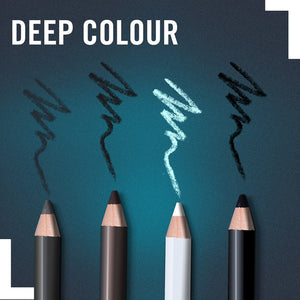 Rimmel London Soft Kohl Smudge-proof Eyeliner Pencil, Jet black, 1.2 g