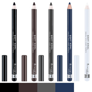 Rimmel London Soft Kohl Smudge-proof Eyeliner Pencil, Jet black, 1.2 g