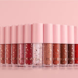 12 Colors Nude Liquid Lipstick Makeup Set Velvet Matte Long-Lasting Waterproof Non-Stick Cup Not Fade Pink Lip Gloss Red Lipstick Makeup Set Gift Kit For Women (Set A)