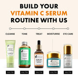 Eclat Skincare Glow Up Vitamin C Serum - Vitamin C Serum for Face with Hyaluronic Acid, Ferulic Acid & Vit E - Skin Brightening Face Care - Anti Aging, Hydrating & Dark Spot Lightening 30ml