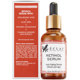 Eclat Skincare Glow Up Vitamin C Serum - Vitamin C Serum for Face with Hyaluronic Acid, Ferulic Acid & Vit E - Skin Brightening Face Care - Anti Aging, Hydrating & Dark Spot Lightening 30ml