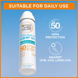 Garnier Vitamin C Brightening Over Make-Up UV Mist Invisible with SPF50+ and Vitamin C. Approved Cruelty free, Vegan