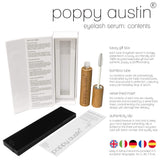 Poppy Austin 9g Eye Lash Serum - Premium Eyelash Growth Serum with Argan Oil, Castor Oil, Caffeine, Vitamin E, Aloe Vera - Vegan, Cruelty-Free Eyelash Serum, Growth Enhancer for Lashes, Brows