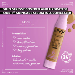 NYX Professional Makeup Bare With Me Concealer Serum, Natural, Medium Coverage