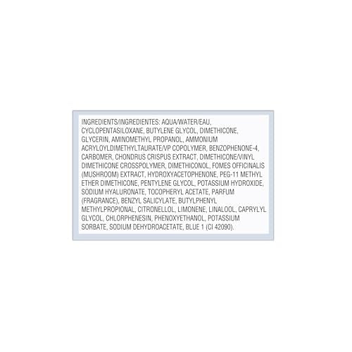 Elizabeth Arden Visible Difference product label with a pale blue border and dense black ingredients text on white.
