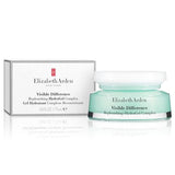 Elizabeth Arden Visible Difference hydrogel cream in a mint-green glass jar with a white lid and matching box