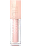 Maybelline Lifter Gloss in a clear rectangular tube with pale pink gloss and a blush pink cap embossed with Lifter