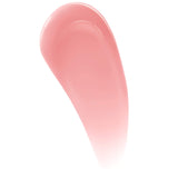 Maybelline Lifter Gloss in sheer pink nude, shown as a smooth, glossy swatch with a soft tapered edge