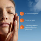 NIVEA Derma Skin Clear Scrub, a skincare product promoted as non-comedogenic, gentle to skin and dermatologically approved.