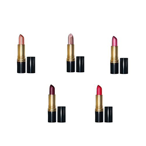 Revlon Super Lustrous Lipstick, High Impact Lipcolour with Moisturising Creamy Formula, Infused with Vitamin E and Avocado Oil in Pink Pearl, Sky Line Pink (025)