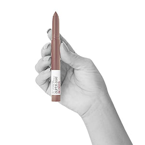 Maybelline Lipstick, Superstay Matte Ink Crayon Longlasting Nude Lipstick with Precision Applicator 15 Lead The Way