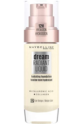 Maybelline Foundation, Dream Radiant Liquid Hydrating Foundation with Hyaluronic Acid and Collagen