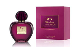 Antonio Banderas Perfumes - Her Secret Temptation - Eau de Toilette for Women - Romantic, Charming and Femenine Fragance - Oriental and Sweet Notes - Ideal for Day Wear - 50 ml