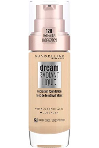 Maybelline Foundation, Dream Radiant Liquid Hydrating Foundation with Hyaluronic Acid and Collagen