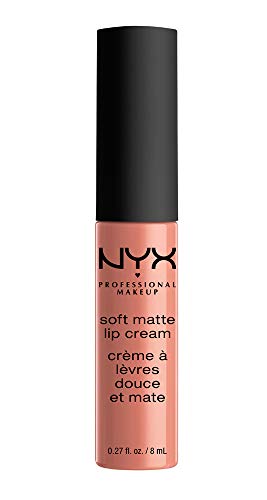 NYX Professional Makeup Soft Matte Lip Cream, Creamy and Matte Finish, Highly Pigmented Colour, Long Lasting, Vegan Formula, Shade: Cannes