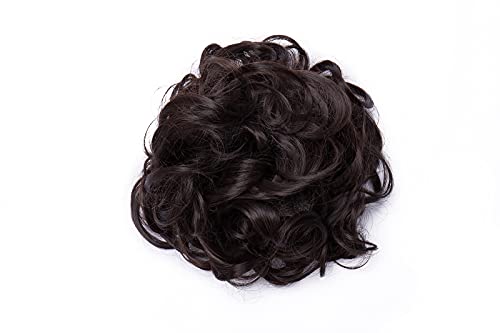 Bun Up Do Hair Piece Hair Ribbon Ponytail Extensions Wavy Curly Donut Hair Chignons Wig