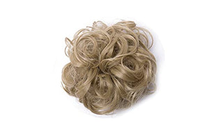 Bun Up Do Hair Piece Hair Ribbon Ponytail Extensions Wavy Curly Donut Hair Chignons Wig