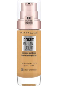 Maybelline Foundation, Dream Radiant Liquid Hydrating Foundation with Hyaluronic Acid and Collagen