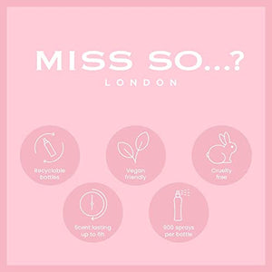 Miss So...? Mini Galore Womens Body Fragrance Gift Set, with Starlet, Sugar Rush, Sunset Sky & Twilight Kiss, Body Fragrance Set