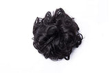 Bun Up Do Hair Piece Hair Ribbon Ponytail Extensions Wavy Curly Donut Hair Chignons Wig