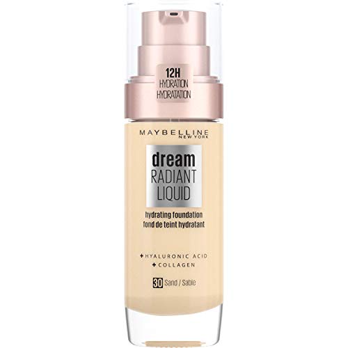 Maybelline Foundation, Dream Radiant Liquid Hydrating Foundation with Hyaluronic Acid and Collagen