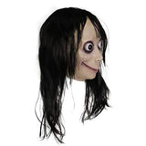 molezu Momo Mask Scary Mask ,Creepy Mask Monster Mask, Horror Costumes Party Rubber latex Mask for Halloween Adult