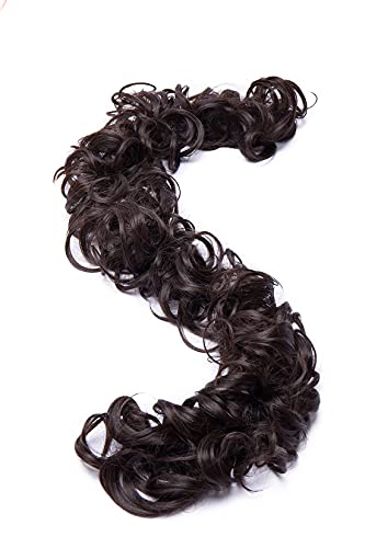 Bun Up Do Hair Piece Hair Ribbon Ponytail Extensions Wavy Curly Donut Hair Chignons Wig