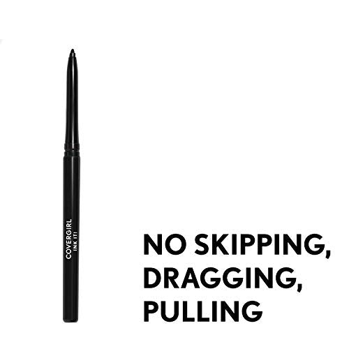 COVERGIRL Ink It By Perfect Point Plus Waterproof Eyeliner, 1 Pencil, Black Ink Color, Long Lasting Waterproof Eyeliner (Packaging May Vary)