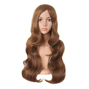 MapofBeauty Charming Synthetic Fiber Long Wavy Hair Wig Women's Party Full Wigs